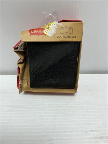 Portefeuille Levi's cuir noir