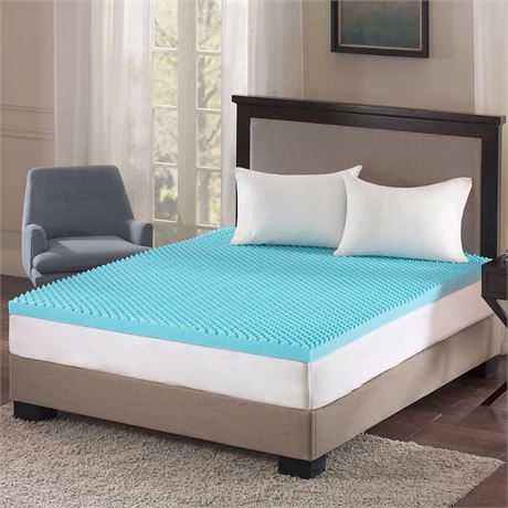 QUEEN - Surmatelas mousse mémoire gel Sleep Philosophy 3 po