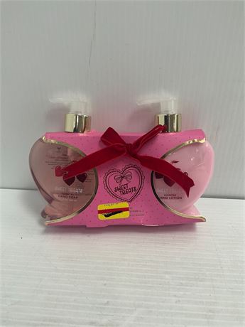 Sweet Treats savon mains parfumé 200 ml + lotion assortie 200 ml (ens.)