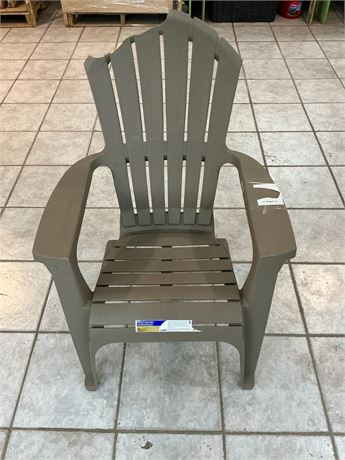 VOIR PHOTOS  - Chaise Adirondack résine Adams Big Easy int/ext résistante