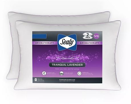 Pq 2 - oreillers Sealy Dreamlife aromathérapie lavande tranquille