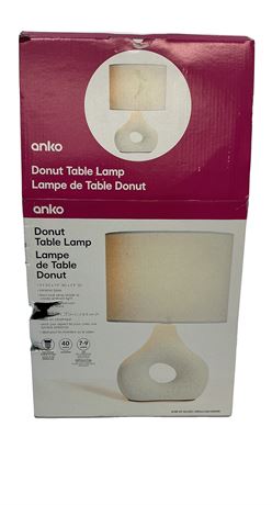 Lampe de table en forme de beigne