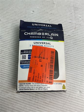 Télécommande ouvre-porte garage Chamberlain myQ 2 portes