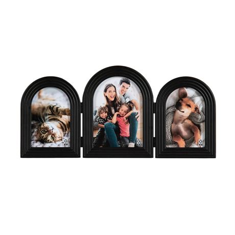 Cadre photo collage Designovation Archee noir table/mur 8,5 x 17,88 po