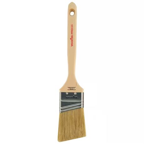 Pinceau angle 2 po soies blanches Pro