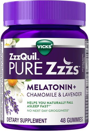 Gommes ZzzQuil mélatonine 2 mg camomille