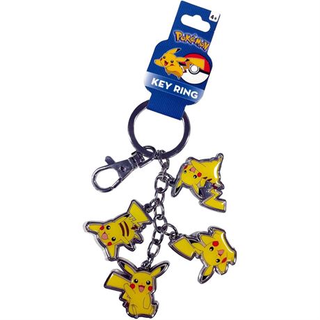 Porte-clés Pikachu Pokémon epoxy - lot de 2