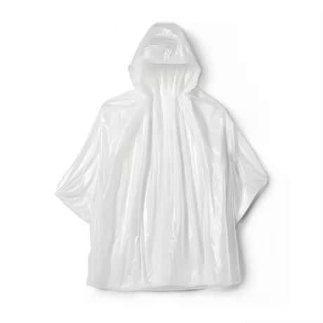 Ponchos pluie transparents - lot de 4