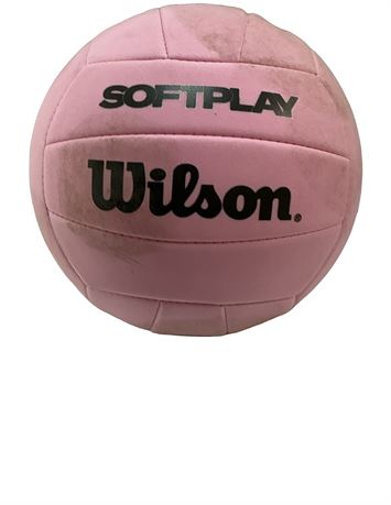 POUSSIÉREUX - Ballon de volleyball Wilson Soft Play - rose