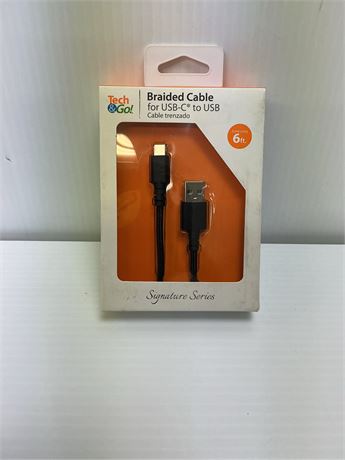 Câble tressé Type-C vers A 6 pi