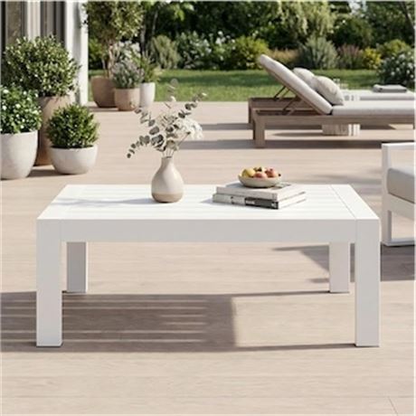Table café extérieure Solaste aluminium rectangulaire