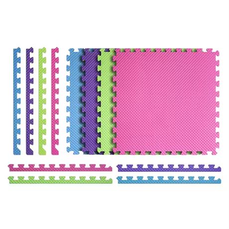 Tuiles mousse gym pastel 24x24 po épaisseur 0,5 po