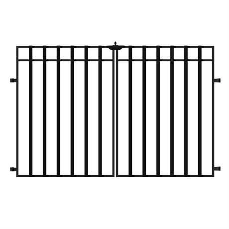 Portillon de jardin métal 3 traverses 37,2 x 55,7 po