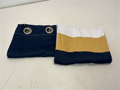 2 PANNEAUX - Rideaux Lush Decor color block