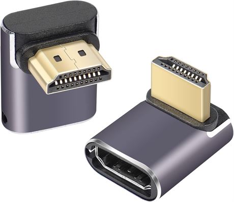 Adaptateur HDMI 8K 90° mâle femelle paquet de 2