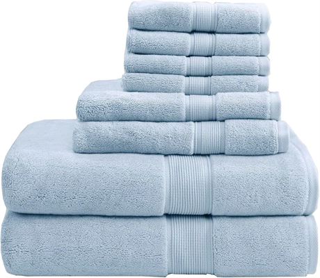 Ensemble de serviettes Madison Park 800 GSM – 8 pièces, coton