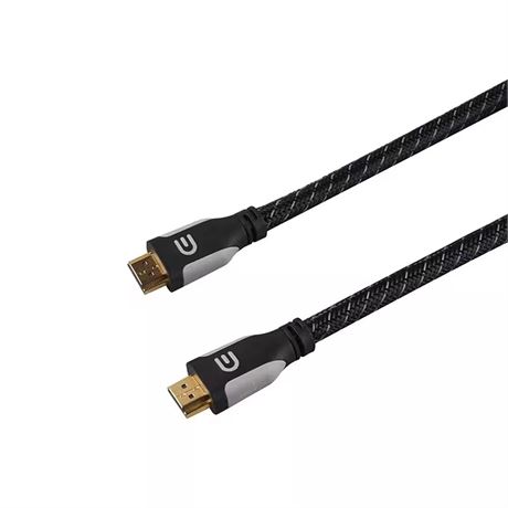 Câble HDMI plaqué or 6 pi noir