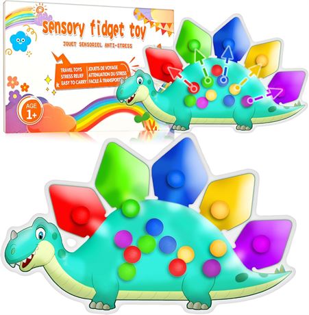 Jouet sensoriel dinosaure tri des couleurs pour tout-petits