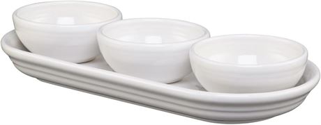 Ens. 4 pcs - condiments Fiesta blanc