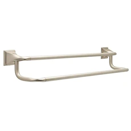 Barre porte-serviettes double Everly 24 po nickel brossé SpotShield