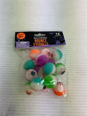 Balles yeux rebondissantes, 16 pièces