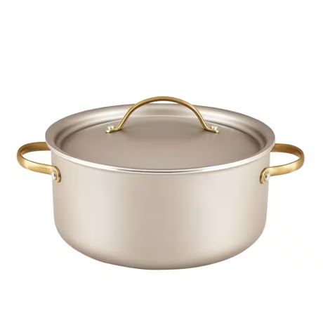 VOIR PHOTOS - Cocotte ronde aluminium antiadh. Radiant 5,5 pte champagne