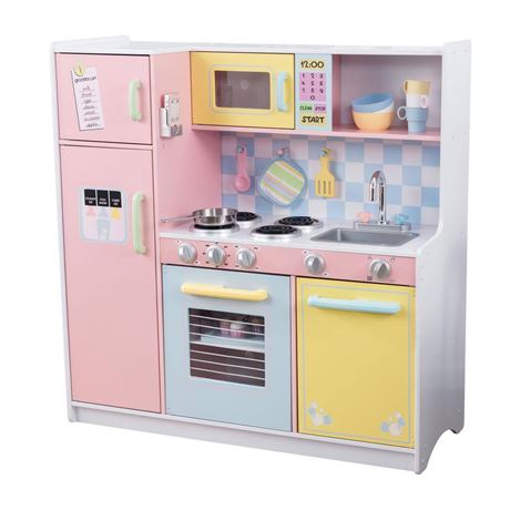 Grande cuisinette KidKraft pastel