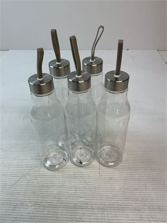 Bouteilles d’eau 20 oz en plastique BPA – lot de 5