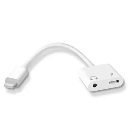 Adaptateur 2-en-1 Lightning pour écouteurs et charge