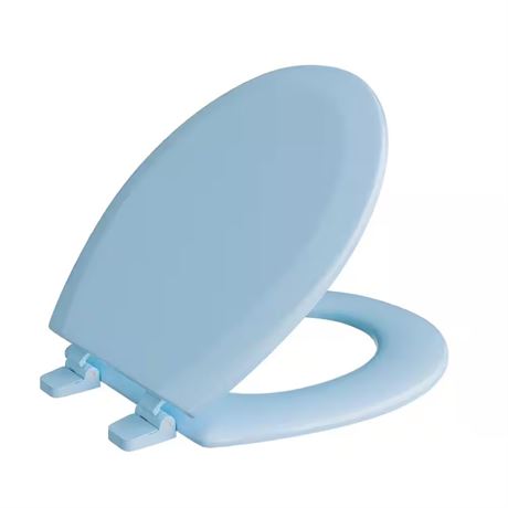 Siège toilette bois rond avec couvercle