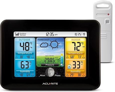 Station météo AcuRite sans fil écran couleur