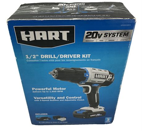 CHARGEUR MANQUANT - Trousse perceuse/visseuse Hart 1/2 po