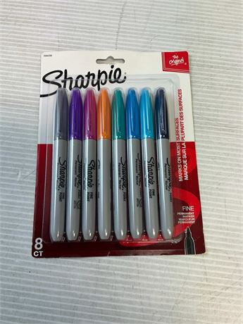 Marqueurs permanents Sharpie pointe fine lot de 8