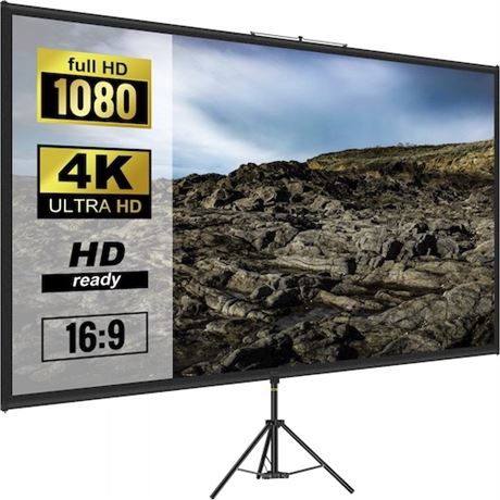 Écran projection 70 po avec trépied VEVOR 4K