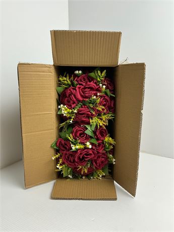 Boules florales VEVOR roses rouges 9,5 po centres de table lot de 10