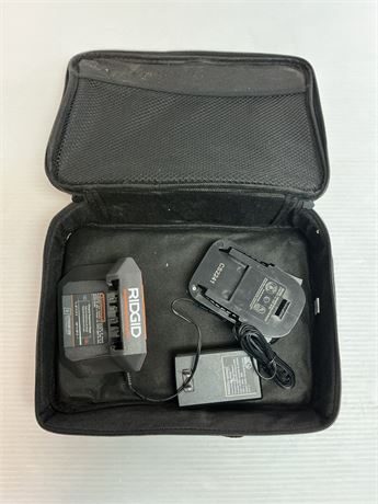 Sac à outils Rigid avec pile Rigid 18 V et chargeur
