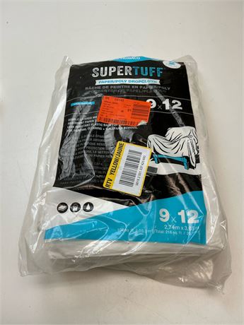 Bâche protection peinture SuperTuff 9 x 12 pi