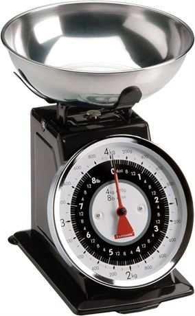 Balance de cuisine Starfrit en acier inoxydable noir – max 5 kg