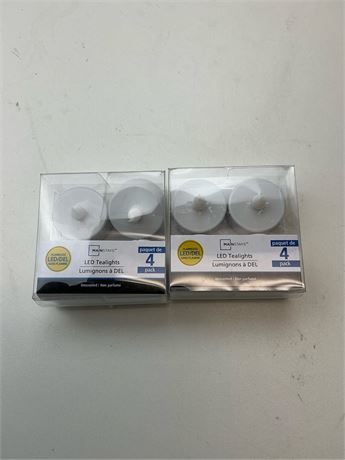 Mainstays — Bougies chauffe-plat LED – lot de 8
