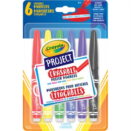 Marqueurs effaçables pour affiches Crayola Project