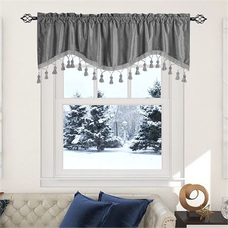 Rideaux de fenêtre à franges élégants TACILIP Home Decoration
