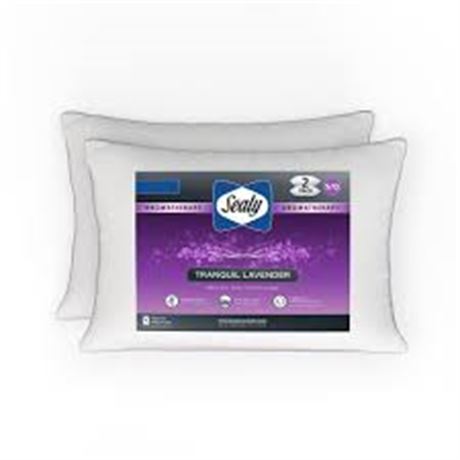 Pq. 2 - Oreiller Sealy Dreamlife aromathérapie lavande tranquille