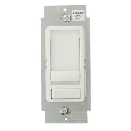 Gradateur SureSlide 600W simple/3 voies blanc