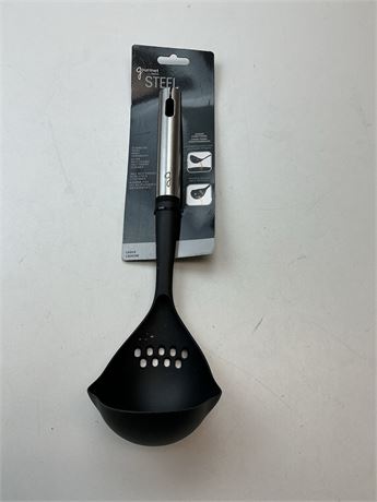Louche gourmet en acier noir 13,4 po