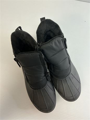 VOIR PHOTOS - Petites bottes noir THINSULATE gr.8