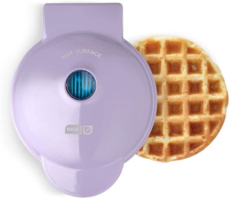 Mini gaufrier DASH 4 po violet