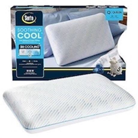 Oreiller mousse mémoire gel Serta Soothing Cool