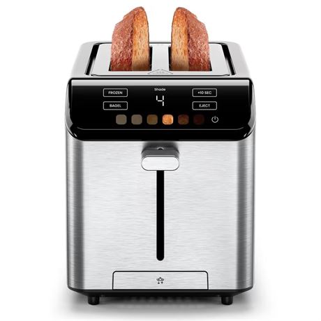 ENDOMMAGÉ VOIR PHOTOS - Grille-pain 850 W 2 tranches inox fentes larges