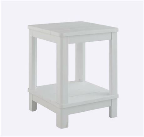 VOIR PHOTOS - Table d'appoint Adirondack de luxe Keter - blanche