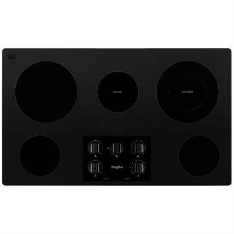 BOUTON MANQUANT - Plaque cuisson vitrocéramique 36 po 5 brûleurs noir